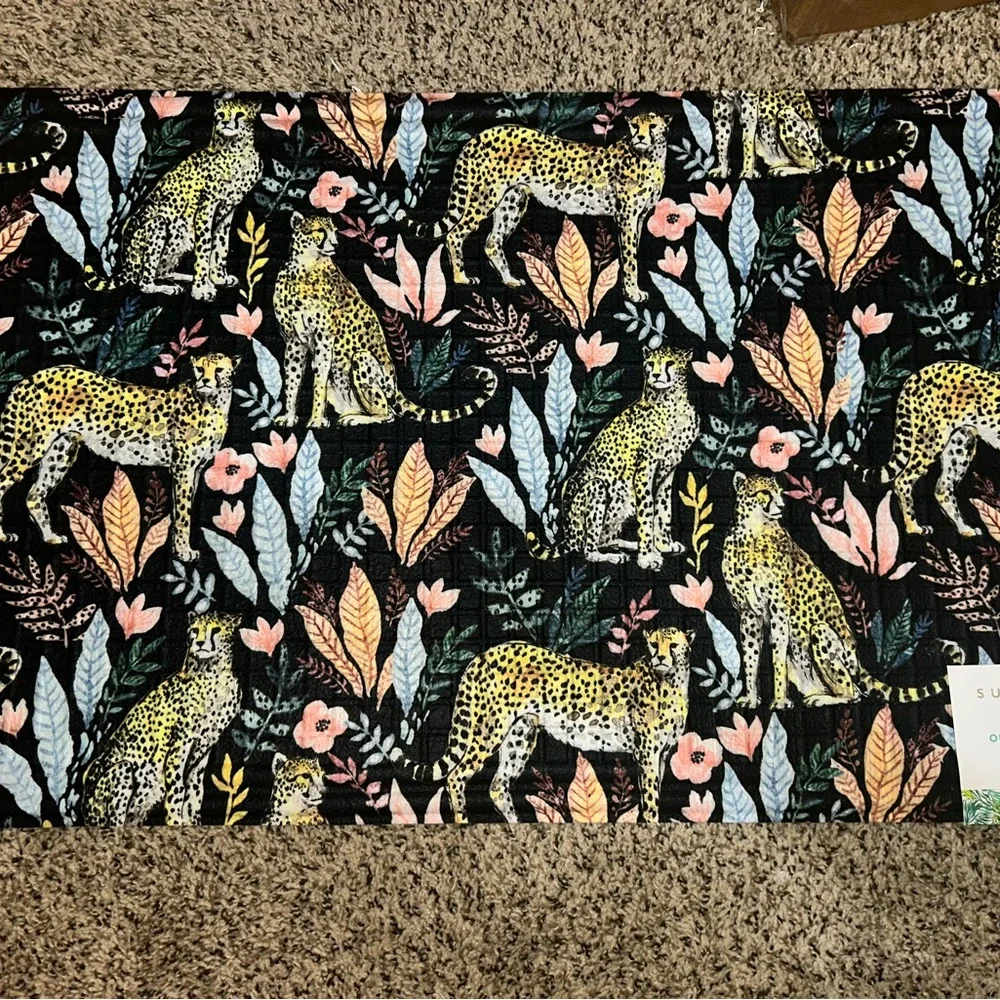 Cheetah Rubber Doormat